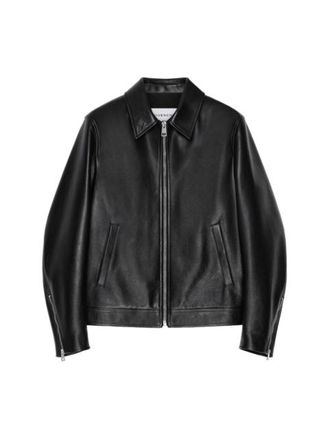 Givenchy CLASSIC-COLLAR LEATHER JACKET