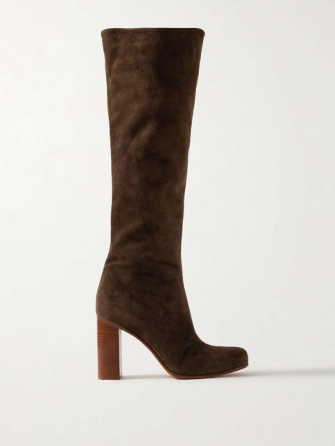 KHAITE Willow suede knee boots