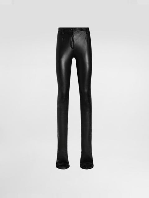 Dolce & Gabbana Stretch nappa leather trousers