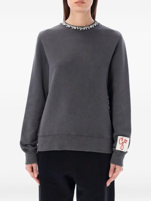 Golden Goose Cotton sweatshirt with crystals
