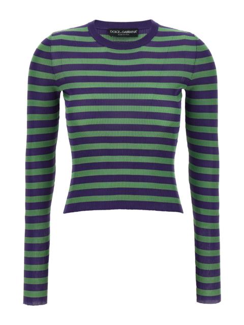 Dolce & Gabbana Striped viscose sweater