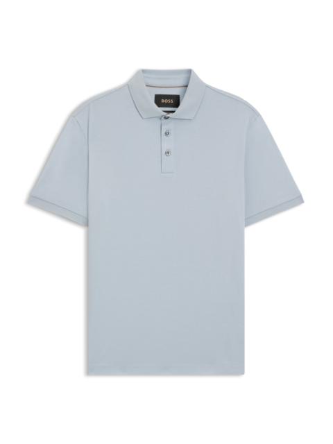 BOSS REGULAR-FIT POLO SHIRT IN MERCERIZED ITALIAN COTTON