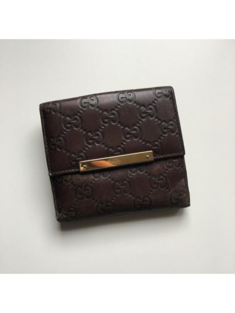 GUCCI Leather GG Monogram Wallet