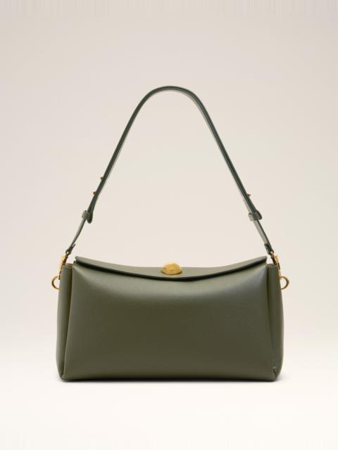 AMI Paris GREEN COW LEATHER CARROUSEL MEDIUM BAG