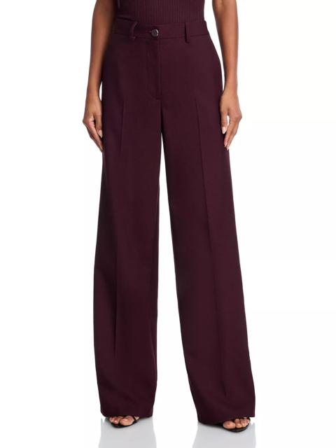 Helmut Lang Wool Vented Wide Leg Pants