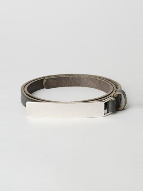 Our Legacy Strap Belt Soft Coal Torn Bovine