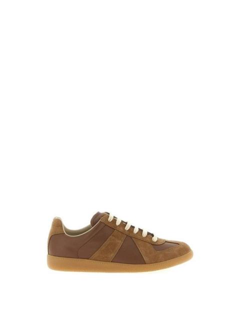 Maison Margiela MAISON MARGIELA Brown Men's Leather Sneakers New And Authent