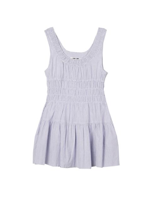 CIAO LUCIA! Kala Striped Cotton Dress blue