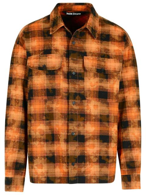 Palm Angels Orange Cotton Shirt Men