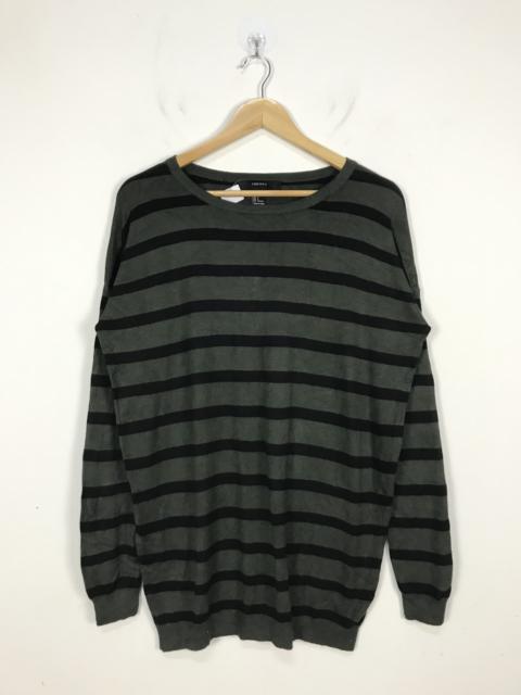 Other Designers Forever 21 - Forever 21 Grunge Striped Crewneck Knitwear #2650