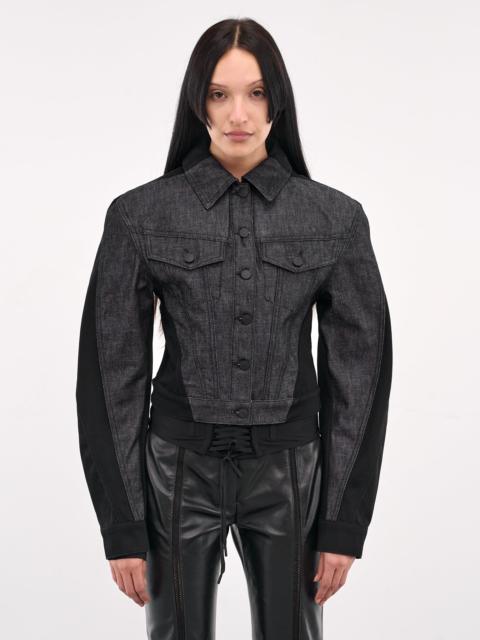MUGLER Bi-Color Denim Jacket