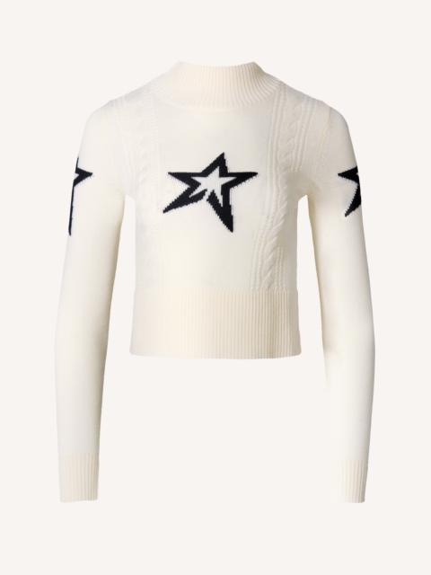 PERFECT MOMENT Cable Merino Wool Sweater