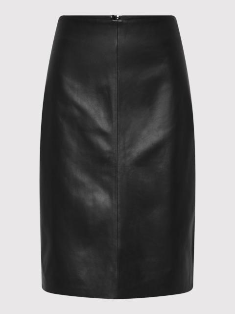 ST. AGNI Leather Pencil Skirt - Black
