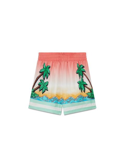 CASABLANCA Tennis Club Silk Shorts | Casablanca Paris