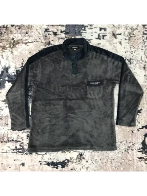 Other Designers Japanese Brand × Kansai Yamamoto × Vintage - Vintage Kansai Yamamoto Homme Velvet Sweater Half Button Up