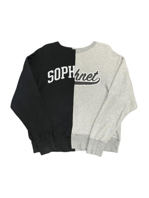 SOPHNET. Vintage SOPHNET Split Dual Colour Spellout Sweatshirt