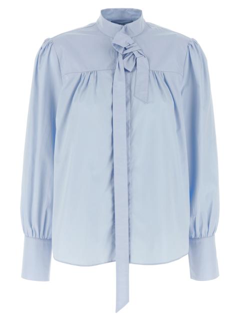 Prada Prada Women Lavallière Collar Shirt