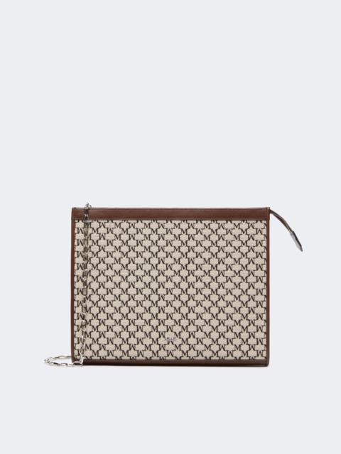 Max Mara Cotton jacquard medium pouch - BLACK