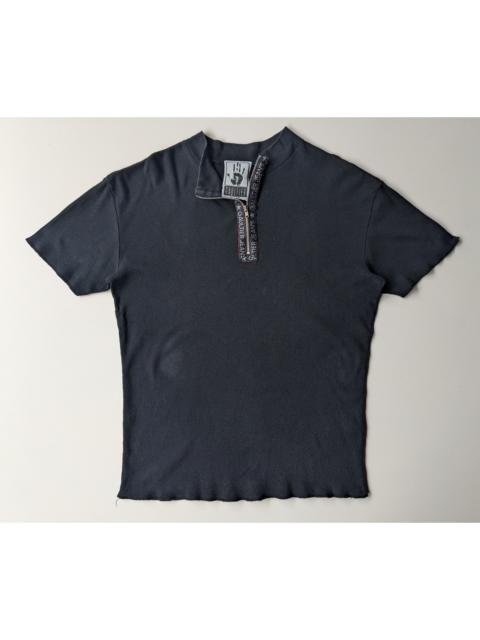 Jean Paul Gaultier Archive Jean Paul Gaultier Jeans black ribbed crop shirt