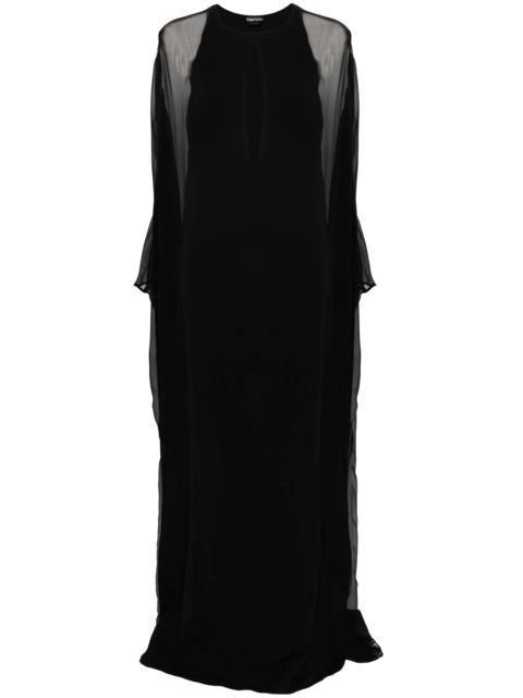 TOM FORD Semi-sheer-panelled Maxi Dress