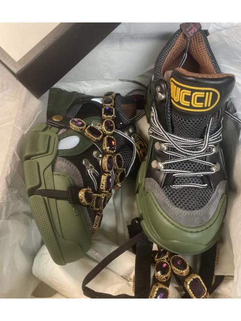 GUCCI Gucci Flashtrek SEGA Green Removable Crystal