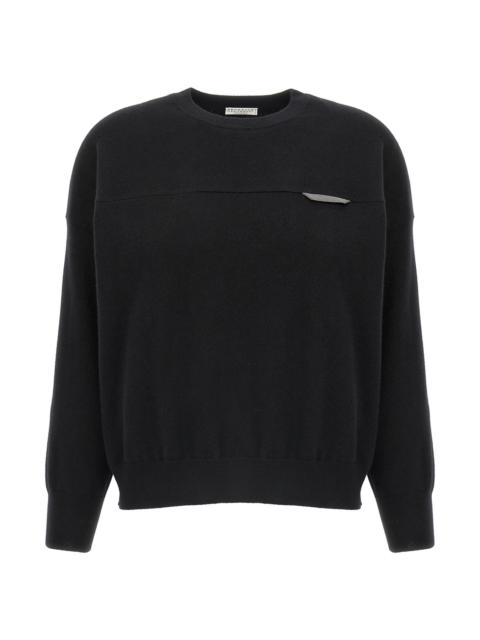 Brunello Cucinelli Monile crop sweater