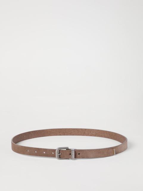 Brunello Cucinelli Reversed leather belt