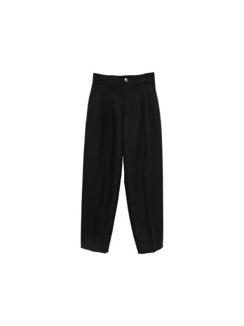 AMI Paris Ami Paris Black Trousers - Regular & Straight-Leg Trousers Men