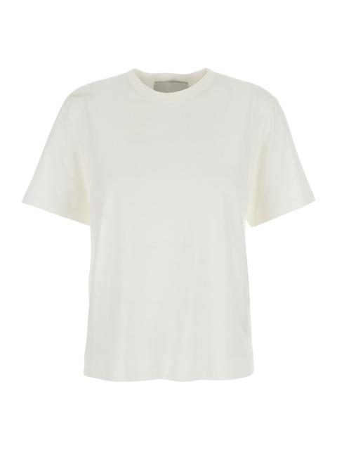 AMI Paris Ami Paris Women White T-Shirt 'Classic Fit Short Sleeves Teeshirt With Ami De Coeur Patch' With Ami 