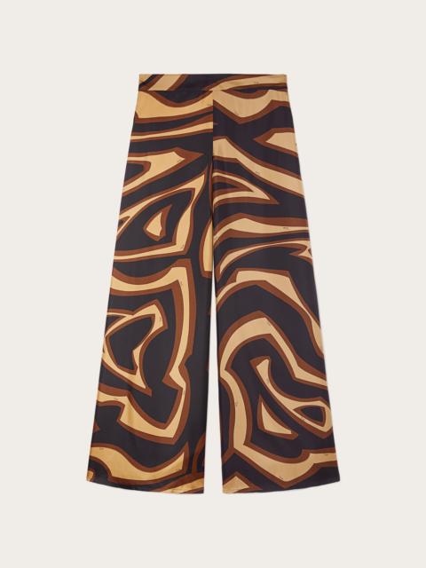 PUCCI LABIRINTO PRINT SILK TROUSERS