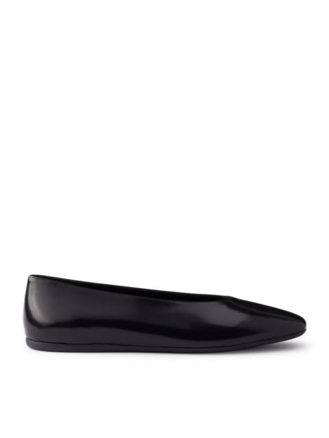Prada Prada Women Brushed Leather Ballerinas