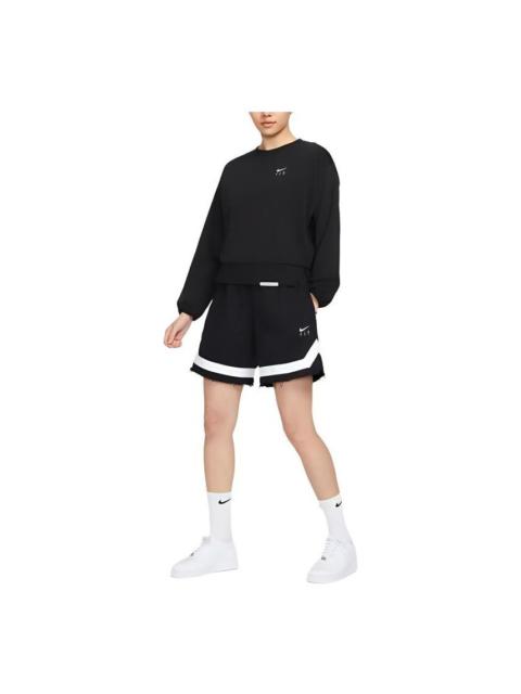 Nike (WMNS) Nike Swoosh Fly Fleece Basketball Shorts Asia Sizing 'Black White' FN0149-010