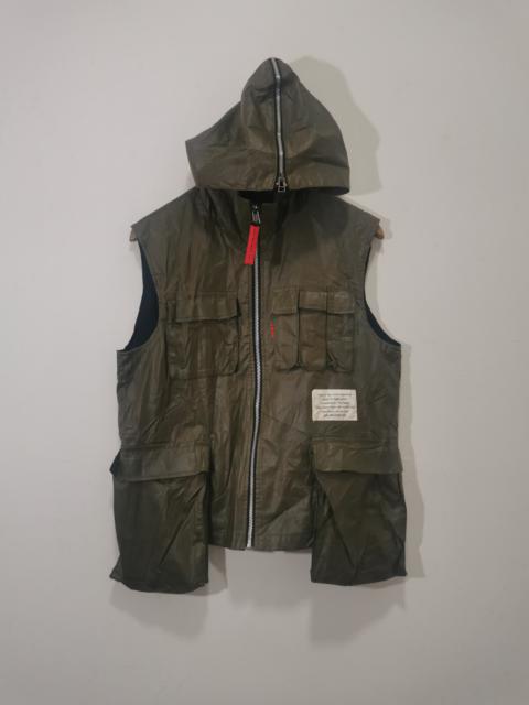 Other Designers Japanese Brand - Ash Bourne 567 Tactical Military Hoodie Vest