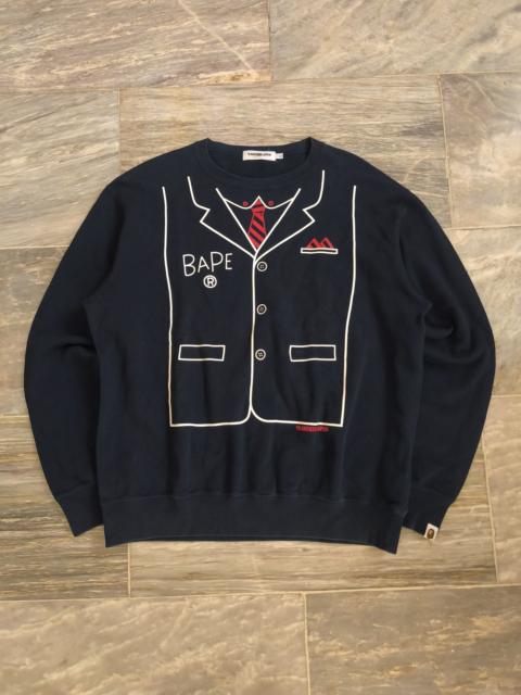 A BATHING APE® OG Bape Nigo - Suit Design Crewenck