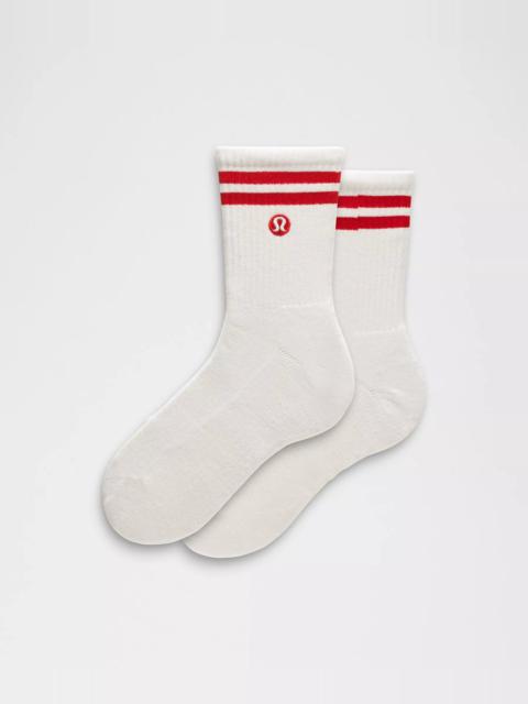 lululemon Unisex Daily Essential Quarter Socks *Stripe