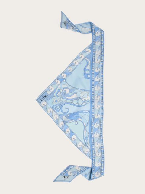 PUCCI ORCHIDEE PRINT SILK TRIANGLE SCARF