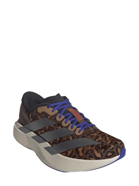 adidas adidas Adizero Evo SL Running Shoe in Preloved Brown/Iron/Blue at Nordstrom