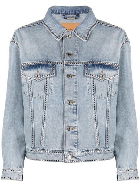 ALEXANDRE VAUTHIER crystal-embellished denim jacket
