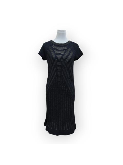 Designer - HIROKO KOSHINO Premier Elegant Black Gold Shimmer Dress