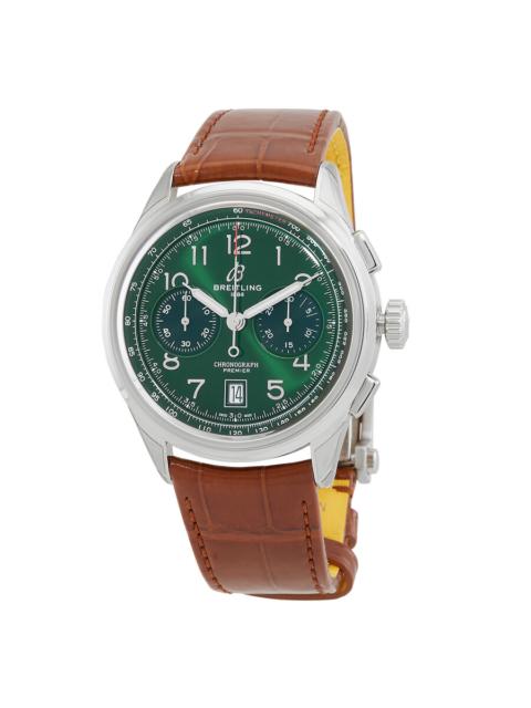BREITLING Breitling Premier B01 Chronograph 42 Automatic Chronometer Green Dial Men's Watch AB0145371L1P1