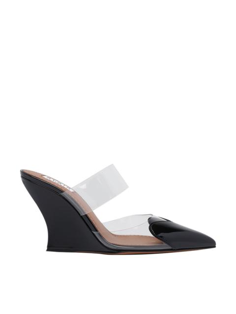 Alaïa Alaia Women Le Coeur Wedges Mules In Patent Leather