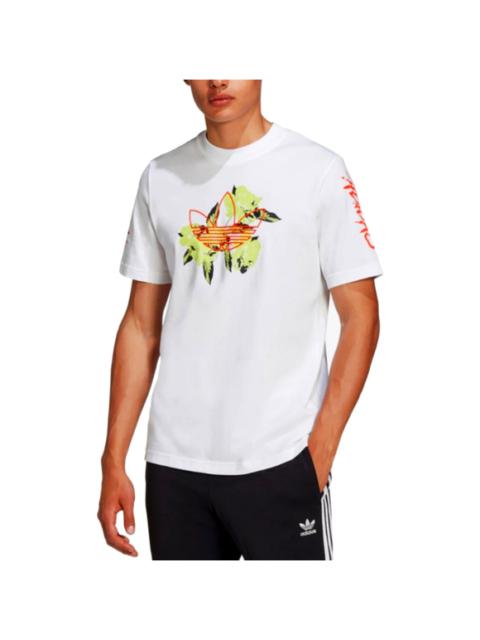 adidas ADIDAS Festivo White Neon Crewneck T-shirt Men's Medium
