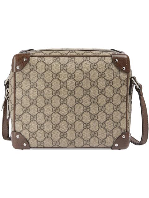 GUCCI Gucci Shoulder Bag with Leather Details Beige/Ebony