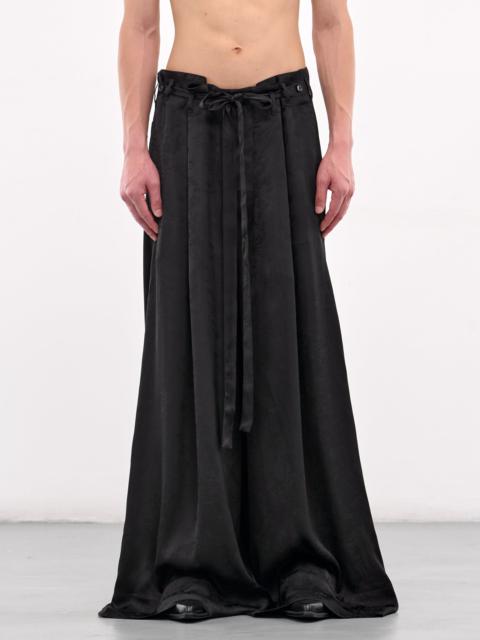 Ann Demeulemeester Drawstring Wide Leg Trousers