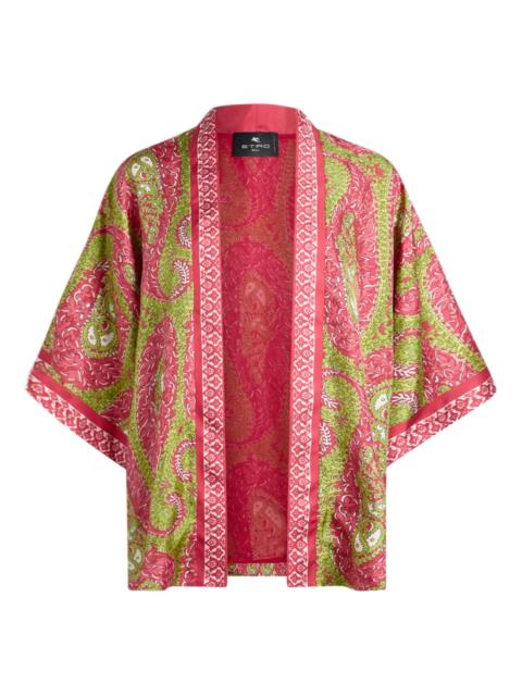 Etro Etro Paisley Foliage Silk Twill Jacket