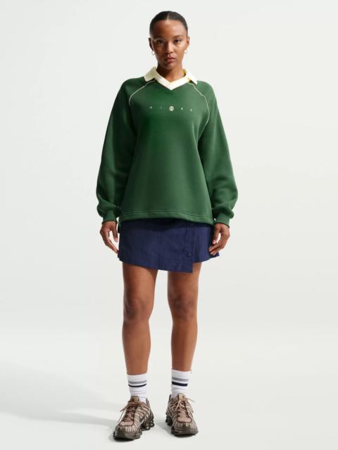 Nike Nike Women's Sportswear Phoenix Fleece Oversized Graphic Polo Top