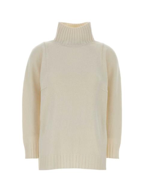 Max Mara White Cashmere Aceti Sweater