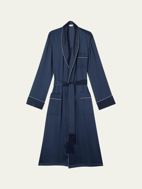 Derek Rose Men's Silk Tasseled Robe