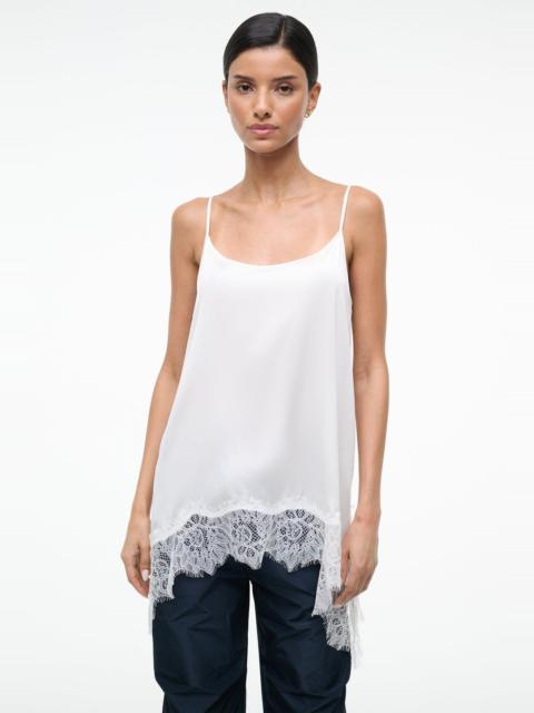 STAUD STAUD CHLOE SILK CAMI IVORY