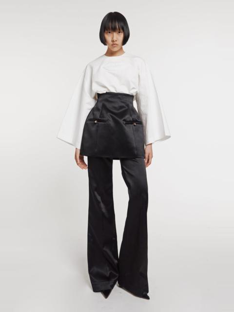 A.W.A.K.E. MODE BASQUE TAILORED TROUSERS BLACK